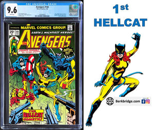 Avengers #144 CGC 9.6 White Pages 1st Appearance Hellcat 1976 Marvel Comics