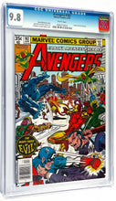 Load image into Gallery viewer, Avengers #182 CGC 9.8 White Pages 1979 Marvel Comics 1st Appearance KEY