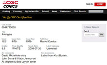 Load image into Gallery viewer, Avengers #182 CGC 9.8 White Pages 1979 Marvel Comics 1st Appearance KEY