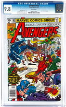 Load image into Gallery viewer, Avengers #182 CGC 9.8 White Pages 1979 Marvel Comics 1st Appearance KEY