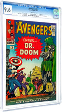 Load image into Gallery viewer, Avengers #25 CGC 9.6 White Pages 1966 Marvel Comics Doctor Doom Fantastic Four Appearance