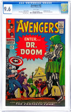 Load image into Gallery viewer, Avengers #25 CGC 9.6 White Pages 1966 Marvel Comics Doctor Doom Fantastic Four Appearance