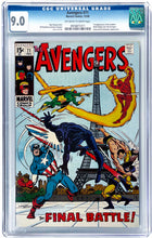 Load image into Gallery viewer, Avengers #71 CGC 9.0 1969 Marvel Comics 1st Appearance Invaders (UNPRESSED)