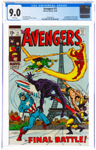 Load image into Gallery viewer, Avengers #71 CGC 9.0 White Pages 1969 Marvel Comics 1st Appearance Invaders