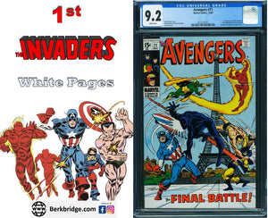 Avengers #71 CGC 9.2 WHITE 1969 Marvel Comics 1st INVADERS Silver Age