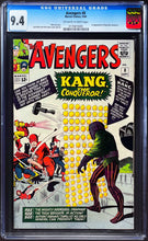 Load image into Gallery viewer, Avengers #8 CGC 9.4 1964 Marvel Comics 1st Appearance Kang