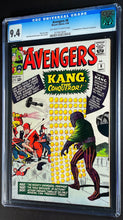 Load image into Gallery viewer, Avengers #8 CGC 9.4 1964 Marvel Comics 1st Appearance Kang