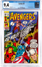 Load image into Gallery viewer, Avengers #80 CGC 9.4 White Pages 1970 Marvel Comics 1st Appearance Red Wolf Origin