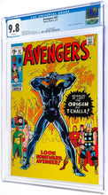 Load image into Gallery viewer, Avengers #87 CGC 9.8 White Pages 1971 Marvel Comics Origin Black Panther