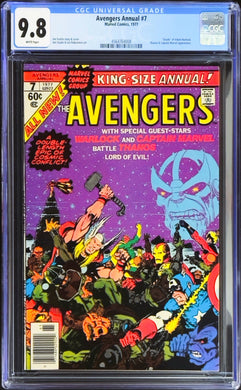 Avengers Annual #7 CGC 9.8 White 1977 Marvel Comics 1st Appearance Space Gem