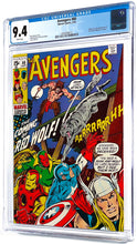 Load image into Gallery viewer, Avengers #80 CGC 9.4 White Pages 1970 Marvel Comics 1st RED Wolf (Unpressed)