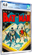 Load image into Gallery viewer, Batman #10 CGC 4.0 OWW 1942 DC Comics Golden Age Catwoman Appearance Bob Kane Art