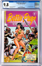 Load image into Gallery viewer, Bettie Page Comics #1 CGC 9.8 White Pages Dave Stevens Cover 1996 Dark Horse