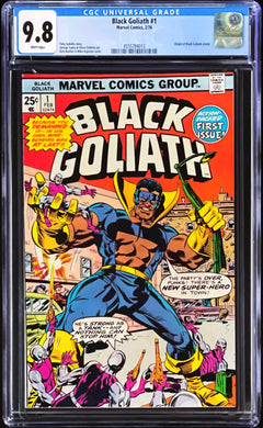 Black Goliath #1 CGC 9.8 White Pages 1976 Marvel Comics 1st Appearance Whiz Kids