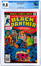 Load image into Gallery viewer, Black Panther #1 CGC 9.8 White Pages 1977 Marvel Comics Jack Kirby