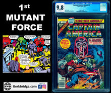 Load image into Gallery viewer, CAPTAIN AMERICA ANNUAL #4 CGC 9.8 WHITE PAGES 💎 1st MUTANT FORCE