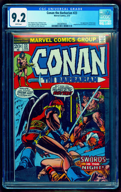 CONAN THE BARBARIAN #23 CGC 9.2 WHITE PAGES 💎 1st RED SONJA