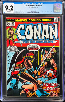 CONAN THE BARBARIAN #23 CGC 9.2 WHITE PAGES 💎 1st RED SONJA