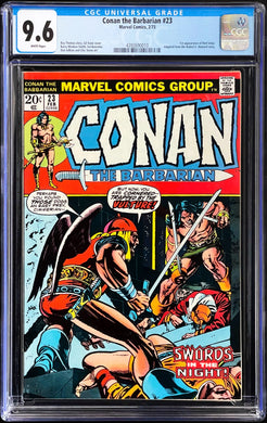 CONAN THE BARBARIAN #23 CGC 9.6 WHITE PAGES 💎 1st APPEARANCE RED SONJA