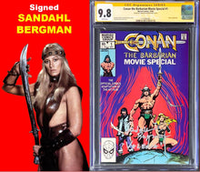 Load image into Gallery viewer, CONAN THE BARBARIAN MOVIE SPECIAL #1 CGC 9.8 SS WHITE PAGES 💎 SIGNED SANDAHL BERGMAN