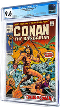 Load image into Gallery viewer, Conan the Barbarian #1 CGC 9.6 NM+ 1970 Marvel Comics 1st Appearance Conan