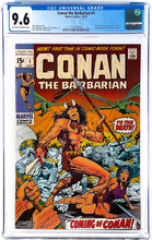 Load image into Gallery viewer, Conan the Barbarian #1 CGC 9.6 NM+ 1970 Marvel Comics 1st Appearance Conan