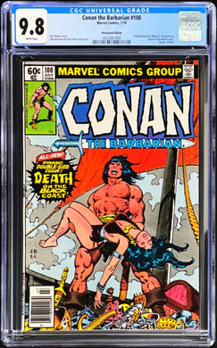 Conan the Barbarian #100 CGC 9.8 White NEWSSTAND Edition 1979 Marvel Comics