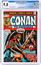 Load image into Gallery viewer, Conan the Barbarian #23 #24 #25 CGC 9.8 White Pages 1973 Marvel Comics Set (3)