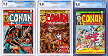 Load image into Gallery viewer, Conan the Barbarian #23 #24 #25 CGC 9.8 White Pages 1973 Marvel Comics Set (3)