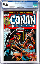 Load image into Gallery viewer, Conan the Barbarian #23 24 CGC 9.6 White Pages 1973 Marvel Comics Set (2)