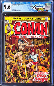 Conan the Barbarian #23 24 CGC 9.6 White Pages 1973 Marvel Comics Set (2)