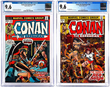 Load image into Gallery viewer, Conan the Barbarian #23 24 CGC 9.6 White Pages 1973 Marvel Comics Set (2)