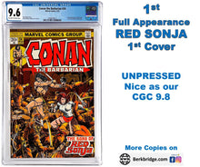 Load image into Gallery viewer, Conan the Barbarian #24 CGC 9.6 NM+ 1st Full Red Sonja 1973 Marvel Comics