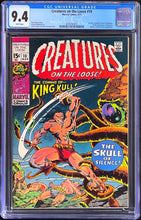 Load image into Gallery viewer, Creatures on the Loose #10 CGC 9.4 White 1st Appearance King Kull 1971 Marvel Comics