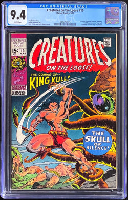 Creatures on the Loose #10 CGC 9.4 White 1st Appearance King Kull 1971 Marvel Comics