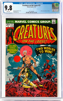 Creatures on the Loose #21 CGC 9.8 White Pages 1973 Marvel Comics