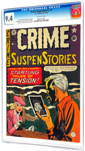 Load image into Gallery viewer, Crime SuspenStories #1 CGC 9.4 NM 1950 E.C. Pre Code Horror First Issue Johnny Craig