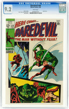 Load image into Gallery viewer, DAREDEVIL #49 CGC 9.2 WHITE PAGES (UNPRESSED) 💎 1st STARR SAXON aka MR FEAR