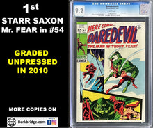 Load image into Gallery viewer, DAREDEVIL #49 CGC 9.2 WHITE PAGES (UNPRESSED) 💎 1st STARR SAXON aka MR FEAR