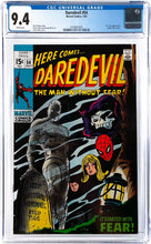 Load image into Gallery viewer, DAREDEVIL #54 CGC 9.4 White Pages 1969 Marvel Comics 1st Appearance of Mr. FEAR