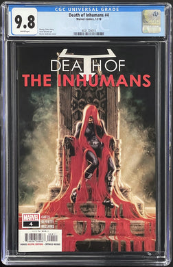 DEATH OF INHUMANS #4 CGC 9.8 NEW CASE