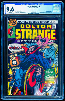 DOCTOR STRANGE #14 CGC 9.6 WHITE PAGES 💎 DRACULA