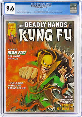 Deadly Hands of kung Fu #19 CGC 9.6 White Pages 1975 Marvel Comics 1st App White Tiger