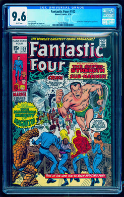FANTASTIC FOUR #102 CGC 9.6 WHITE PAGES