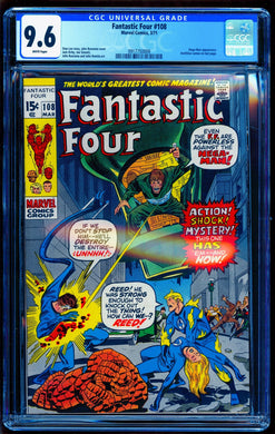 FANTASTIC FOUR #108 CGC 9.6 WHITE PAGES 💎 2nd ANNIHILUS