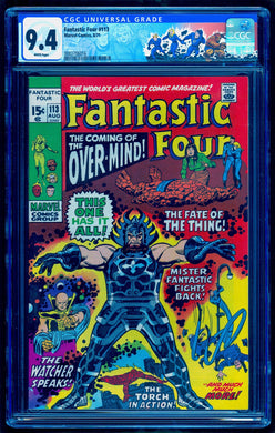 FANTASTIC FOUR #113 CGC 9.4 WHITE PAGES 💎 1st OVERMIND