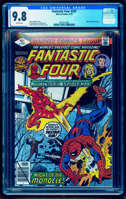FANTASTIC FOUR #207 CGC 9.8 WHITE PAGES 💎 SPIDER-MAN X-OVER