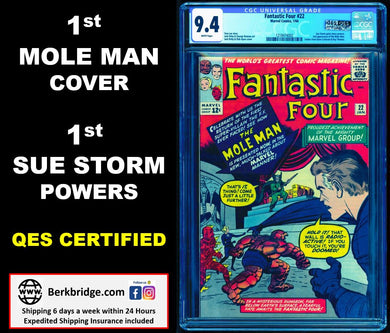 FANTASTIC FOUR #22 CGC 9.4 WHITE PAGES 💎 QES CERTIFIED