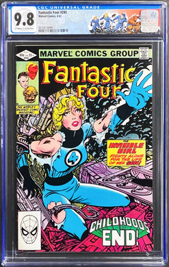 FANTASTIC FOUR #245 CGC 9.8 OW WHITE PAGES 💎 FF49 CUSTOM LABEL