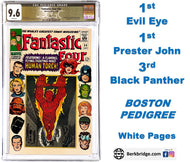 FANTASTIC FOUR #54 CGC 9.6 BOSTON PEDIGREE White Pages 1966 Marvel 3rd Black Panther 1st Prester John